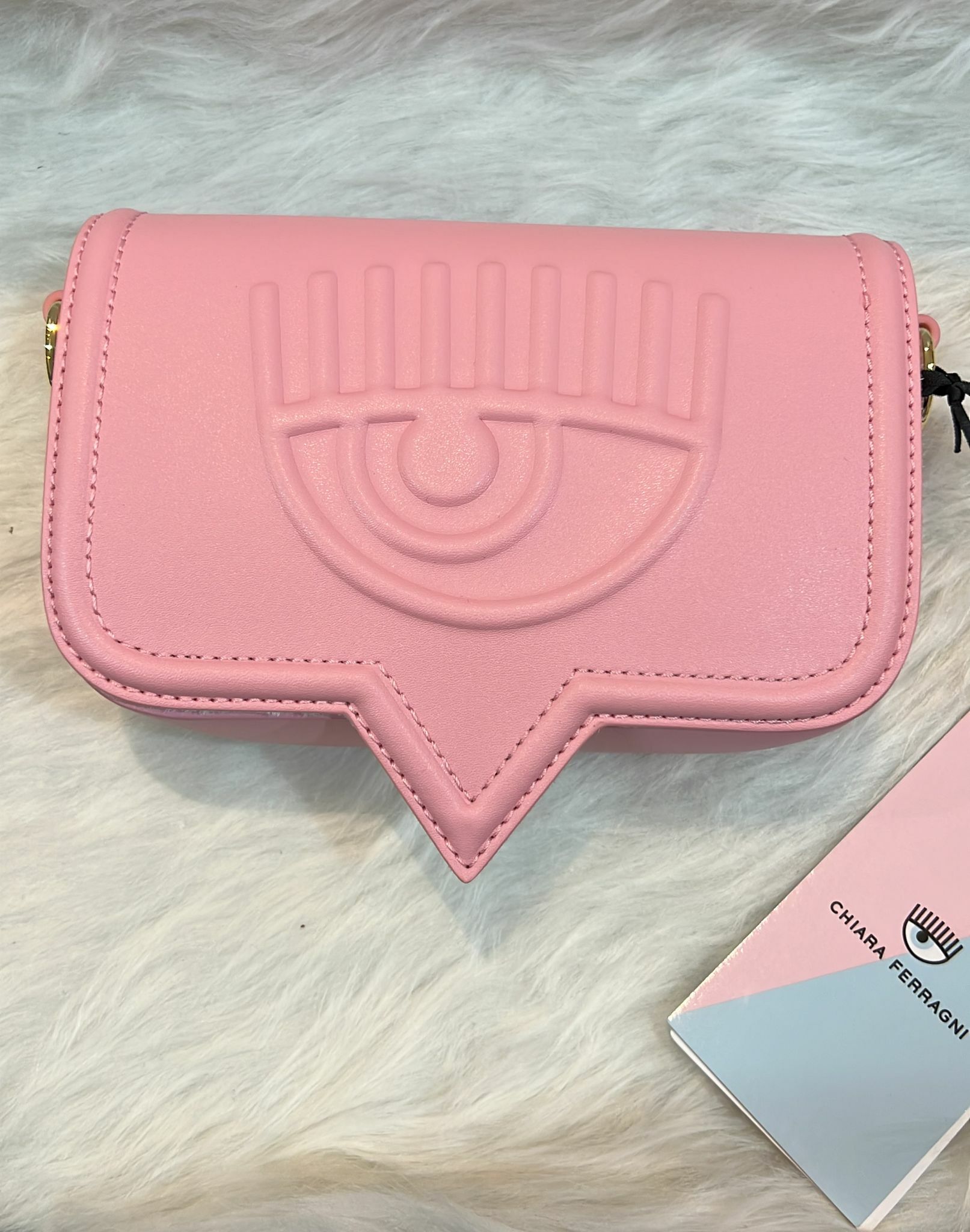 [S] CHIARA FERRAGNI EYELIKE SHOULDER BAG 72SB4BA5 ZS132439, PINK, 8052672230973 (SCF29)