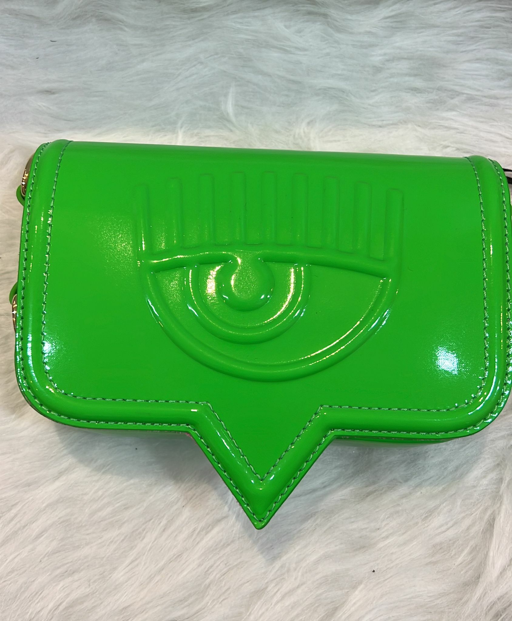 [S] CHIARA FERRAGNI EYELIKE SHOULDER BAG 72SB4BA5 ZS133127,GREEN, 8052672231031 (SCF35)