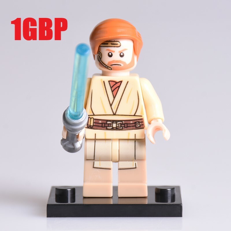 Obi Wan Kenobi Star Wars Minifigure Fit Lego