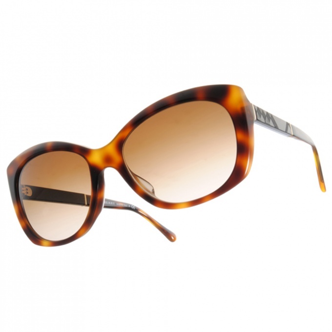 【BURBERRY】BU4164F 331613 時尚名媛貓眼框太陽眼鏡