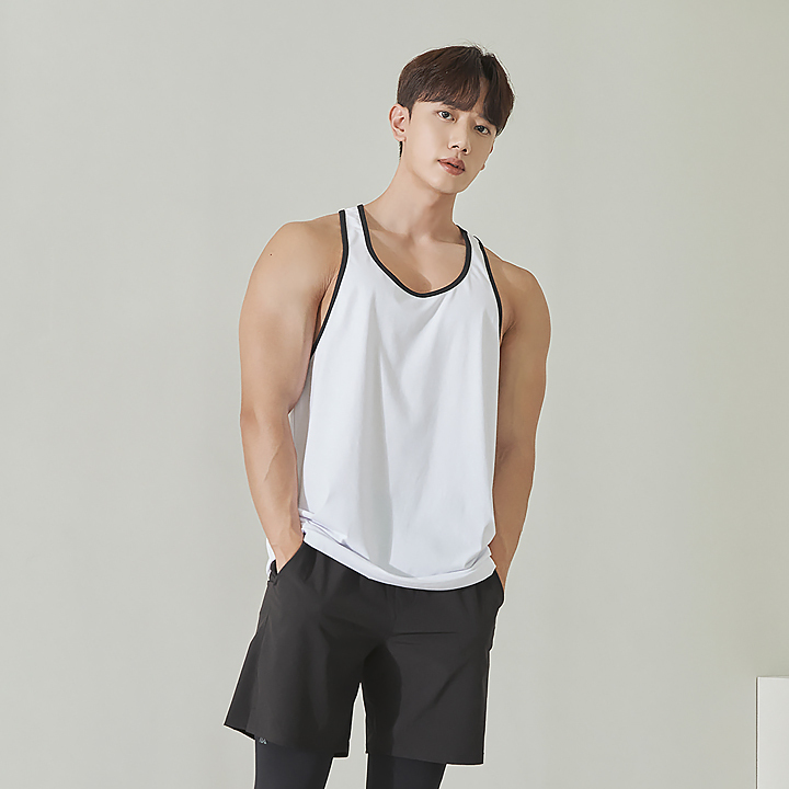 Xexymix Men Cotton Like Sleeveless XT2155F