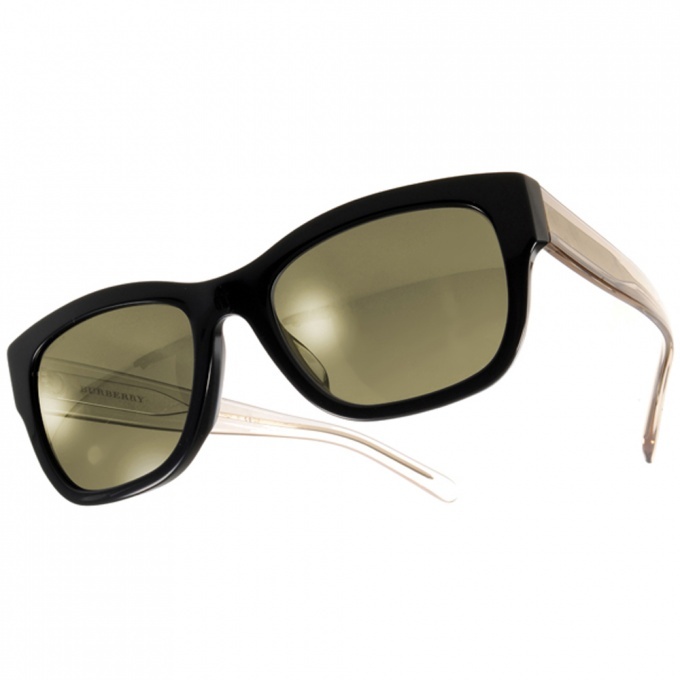 【BURBERRY】BU4188F 35074T 方框太陽眼鏡 (水銀鏡面)