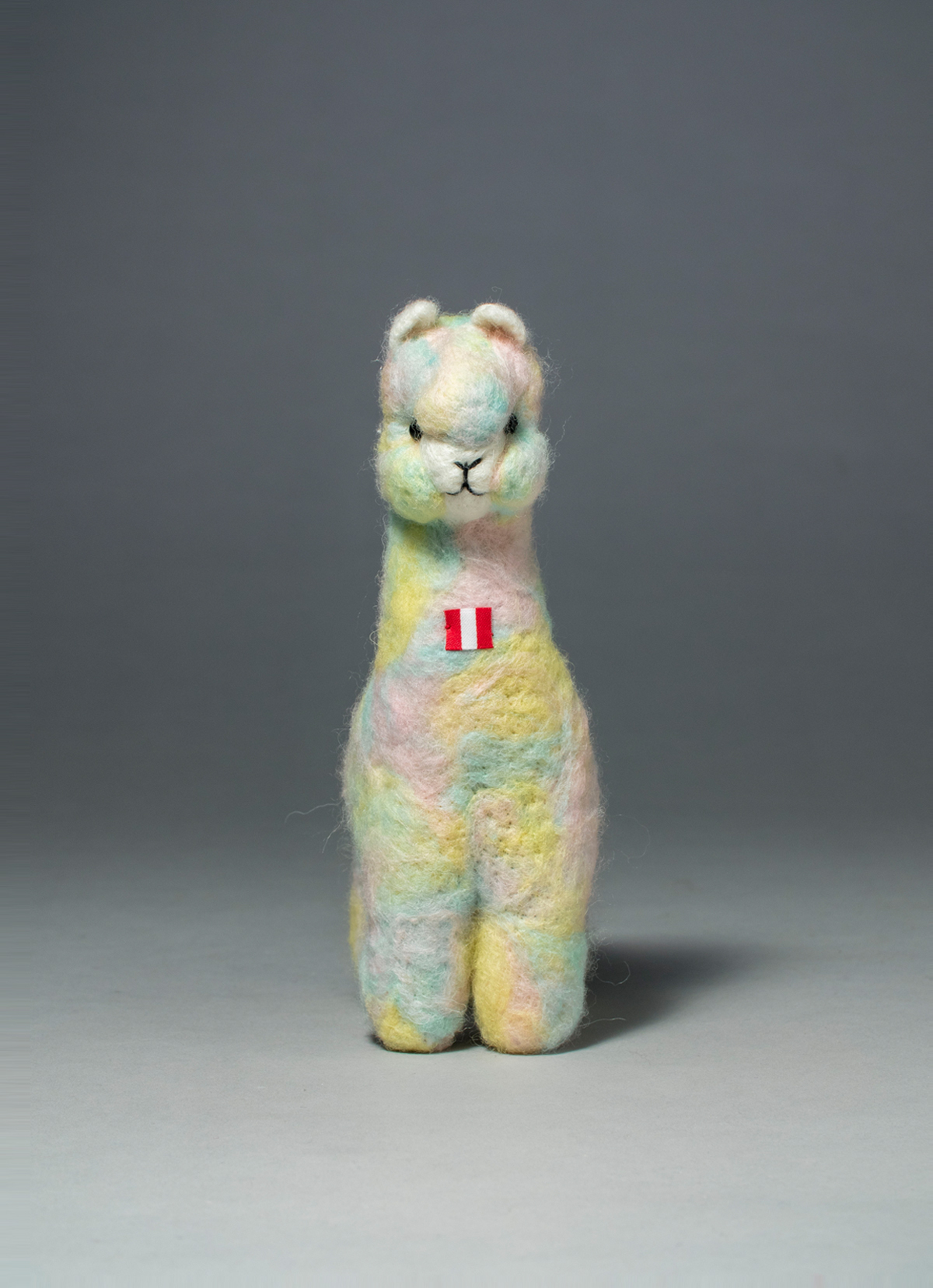 【秘魯國家館】ST.MALO 秘魯工匠手工針織彩虹泡泡糖羊駝娃娃-20cm-2249UH-彩虹泡泡糖