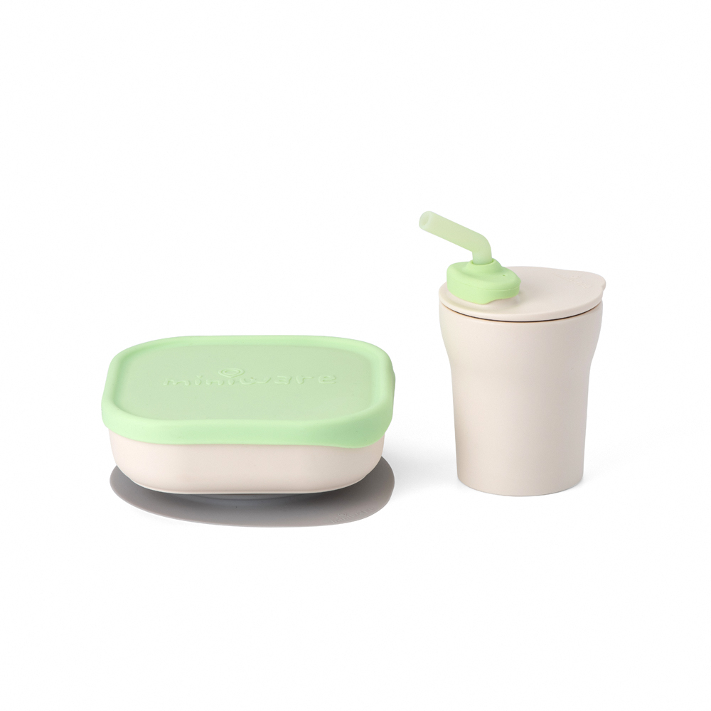 Miniware Sip & Snack Set - Keylime