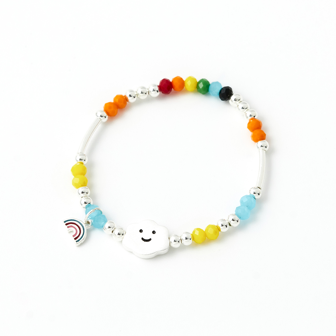 純銀,雲朵,串珠,親子,手鍊