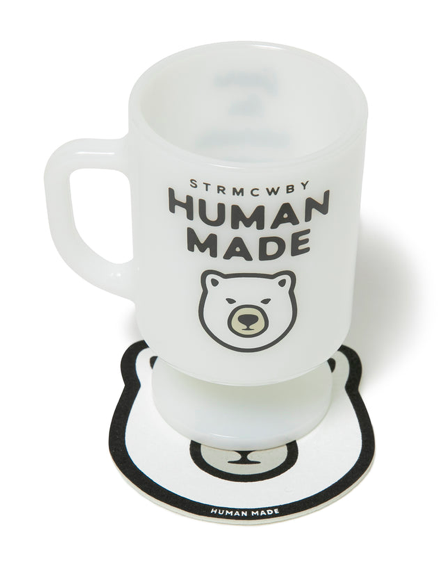 Human Made Milk Glass Pedestal Mug