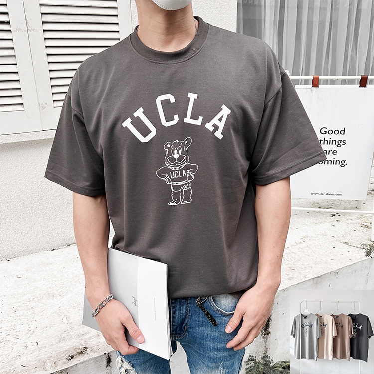 短T UCLA 熊熊 寬鬆