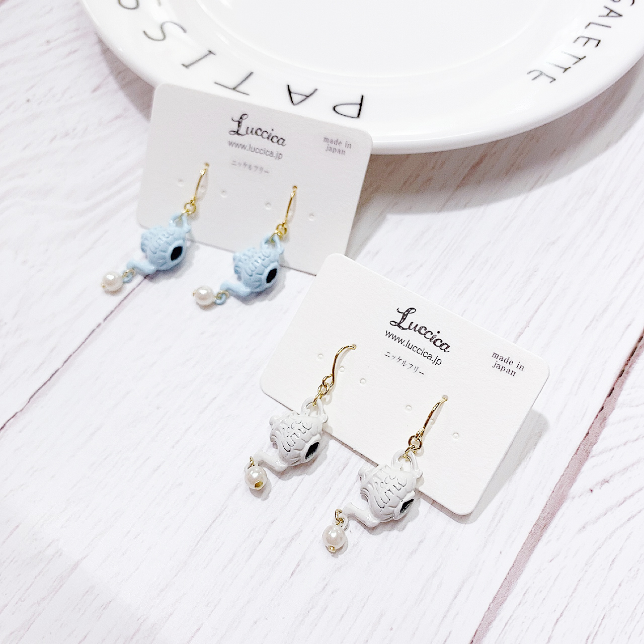 [日本制] Luccica  茶壺耳環 (*網站限定優惠價*)