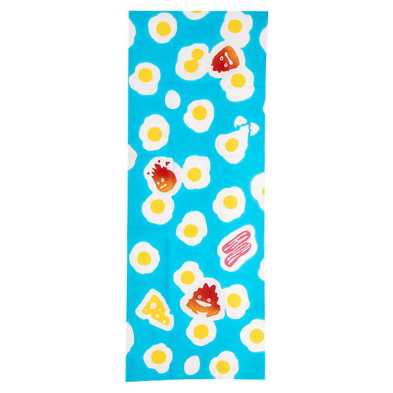 日本職人注染布 霍爾移動城堡 煎蛋