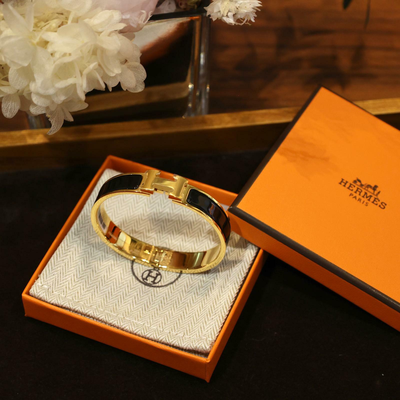 Clic H bracelet pm 89 noir CC