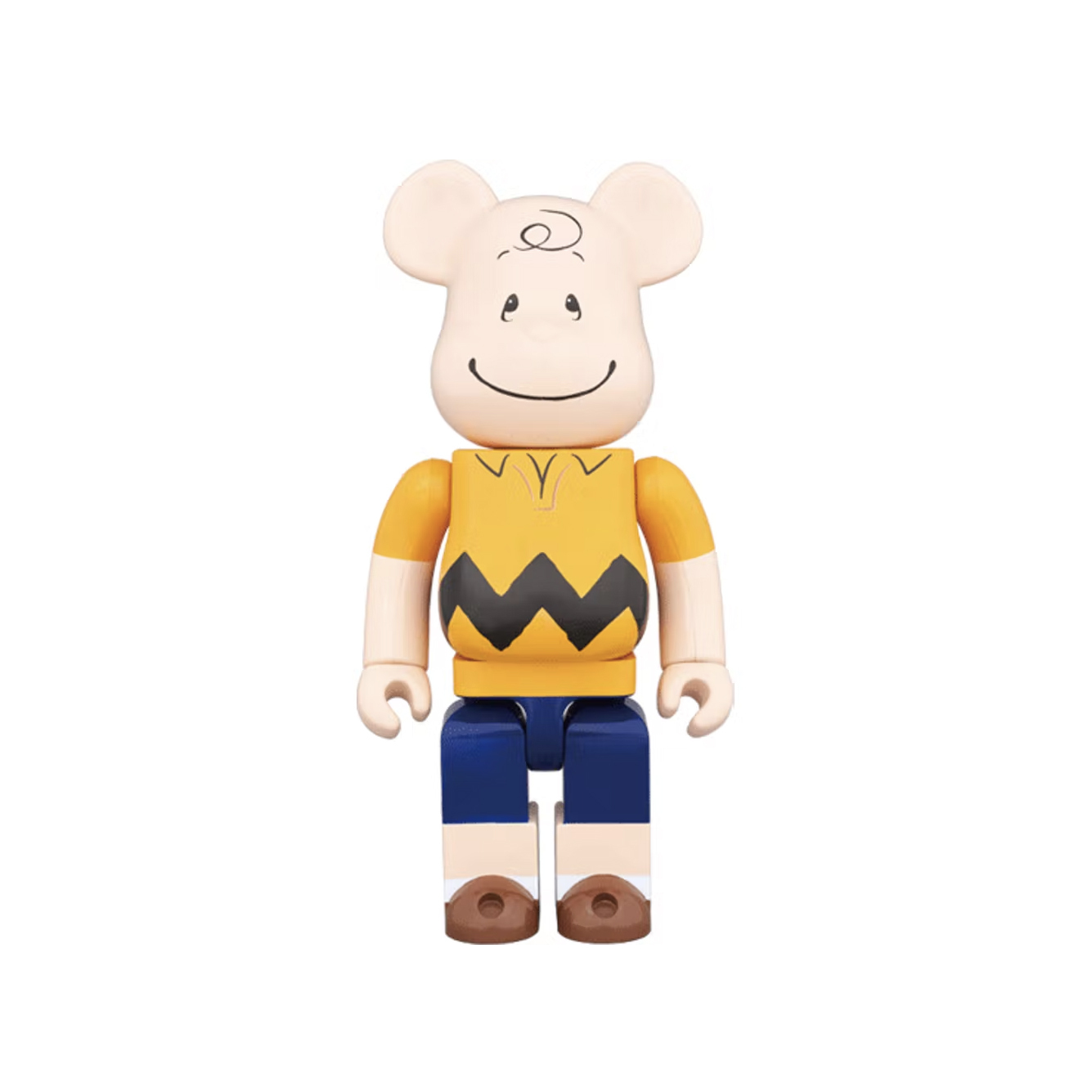BE@RBRICK X PEANUTS B@ 1000% CHARLIE BROWN 查理布朗