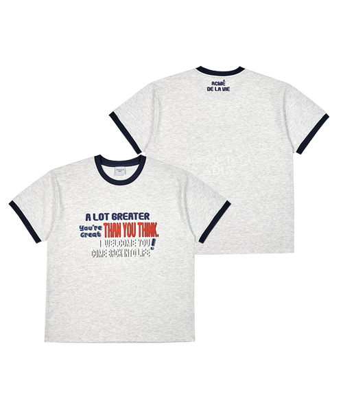 ACME DE LA VIE COLORS SCHEME SETUP 灰色 深藍 短袖 短T ADLV-22SS-SSLCSS-NVY