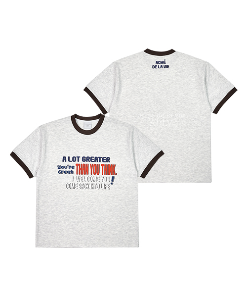 ACME DE LA VIE COLORS SCHEME SETUP 灰色 咖啡 短袖 短T ADLV-22SS-SSLCSS-BRN