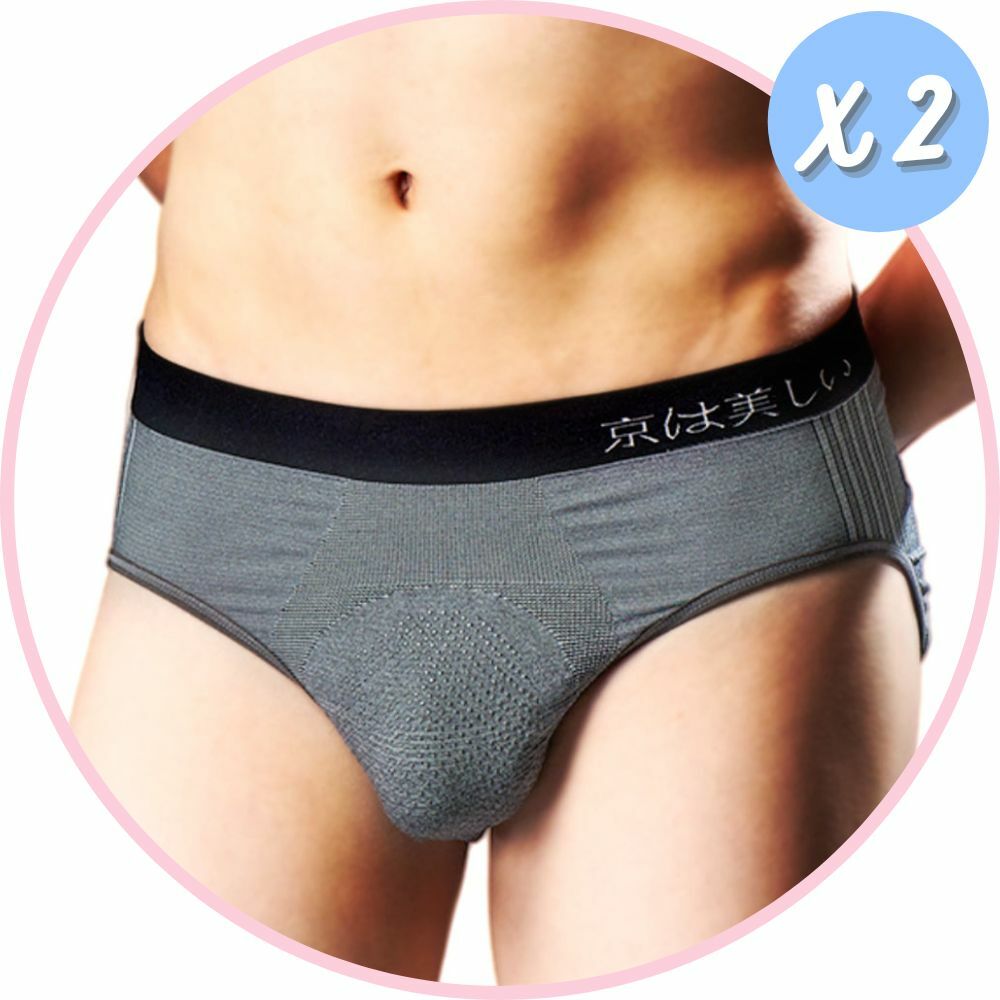 【京美】能量銀纖維鍺石火耀褲 三角款 兩件組