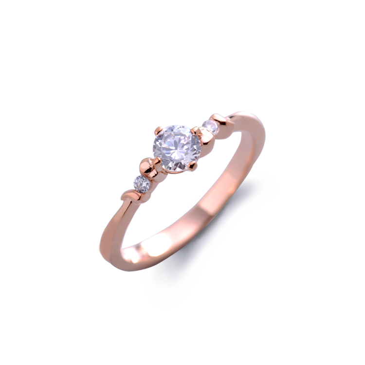 公主寶石 純銀戒指