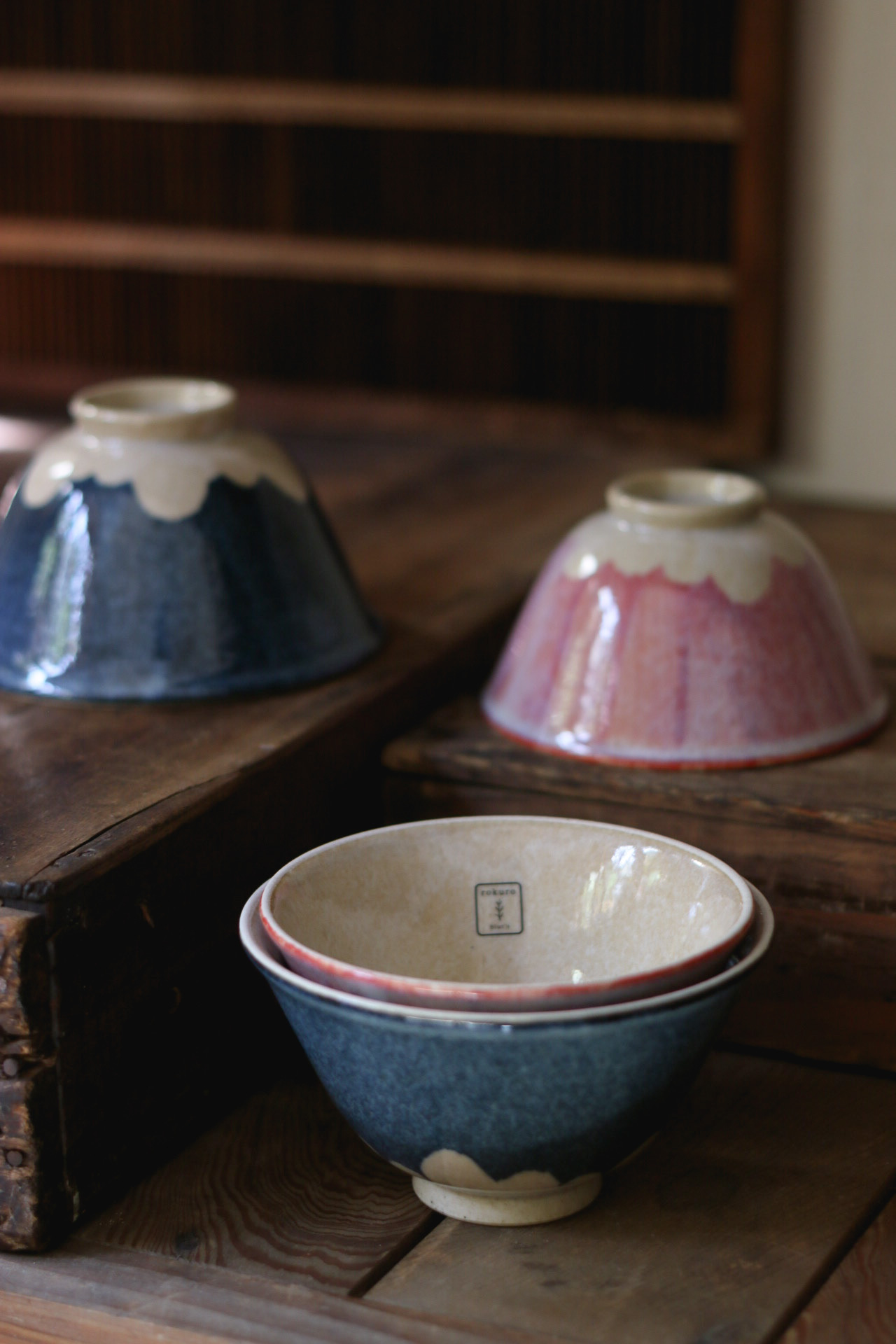 六魯Blut's rokuro 富士山夫妻碗