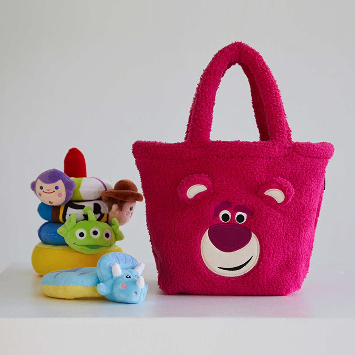 【韓國直送】【原裝行貨｜新上架！】Dan Online  迪士尼系列反斗奇兵勞蘇 絨毛遛狗袋