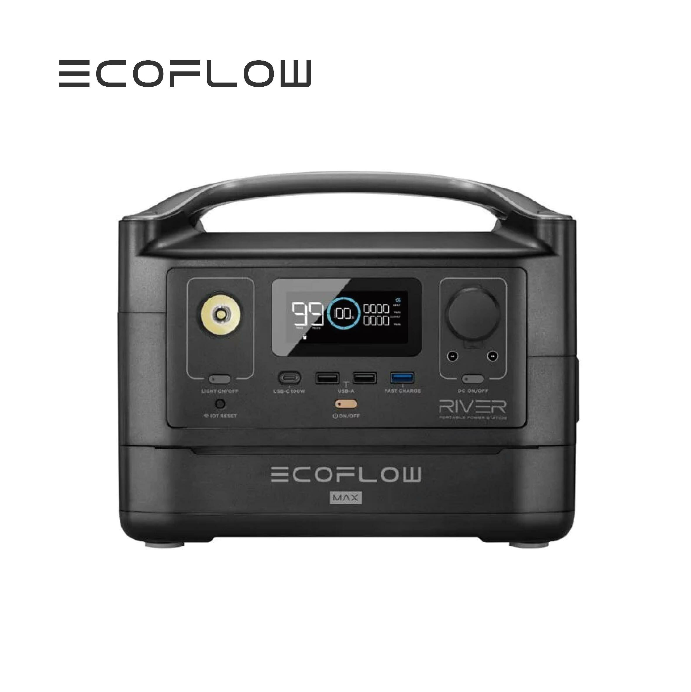 EcoFlow River 600 MAX 110V 戶外大量行動電源