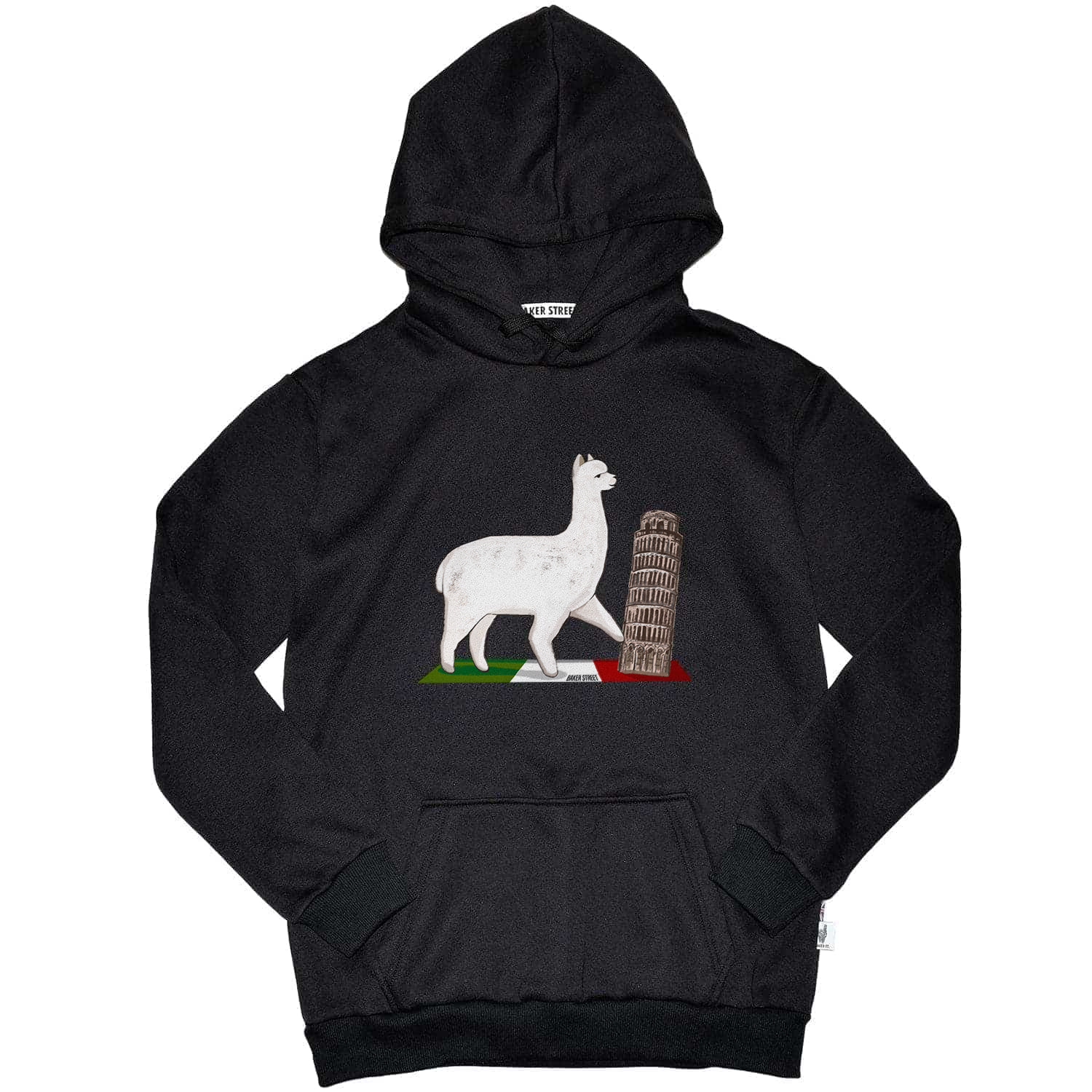 Alpaca in Italy 比薩斜駝 高磅數長袖帽T