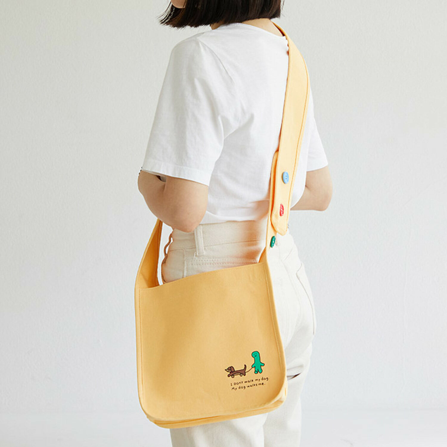 【韓國直送】【原裝行貨｜新上架！】Dan Online Joguman Studio斜揹布袋 (遛狗袋)