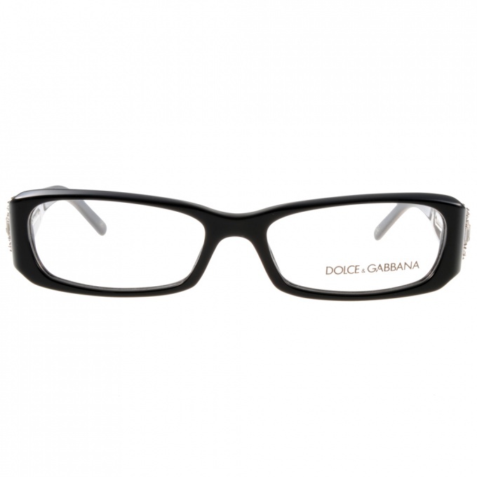 【DOLCE&GABBANA】DG3088G 501 華麗搖滾鑽飾方框光學眼鏡