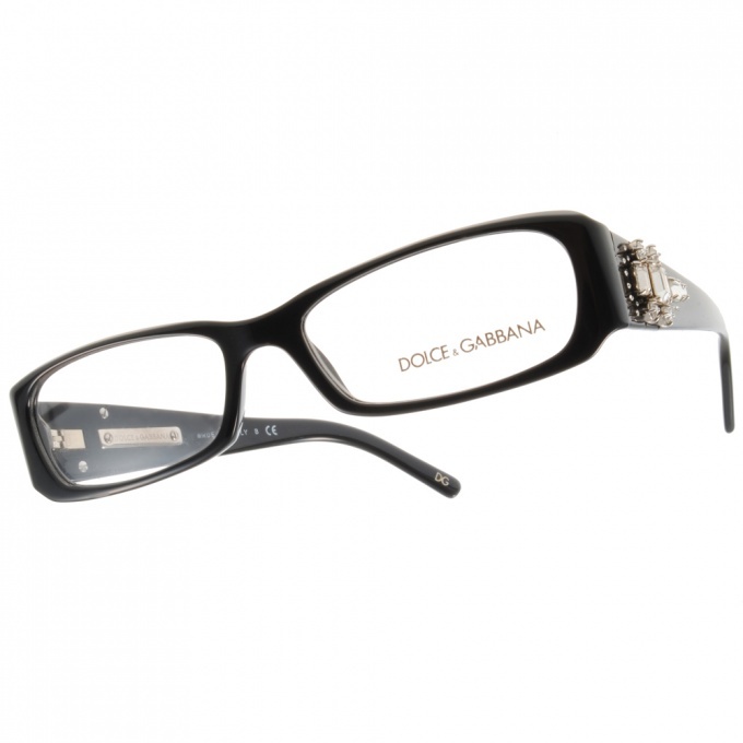 【DOLCE&GABBANA】DG3088G 501 華麗搖滾鑽飾方框光學眼鏡