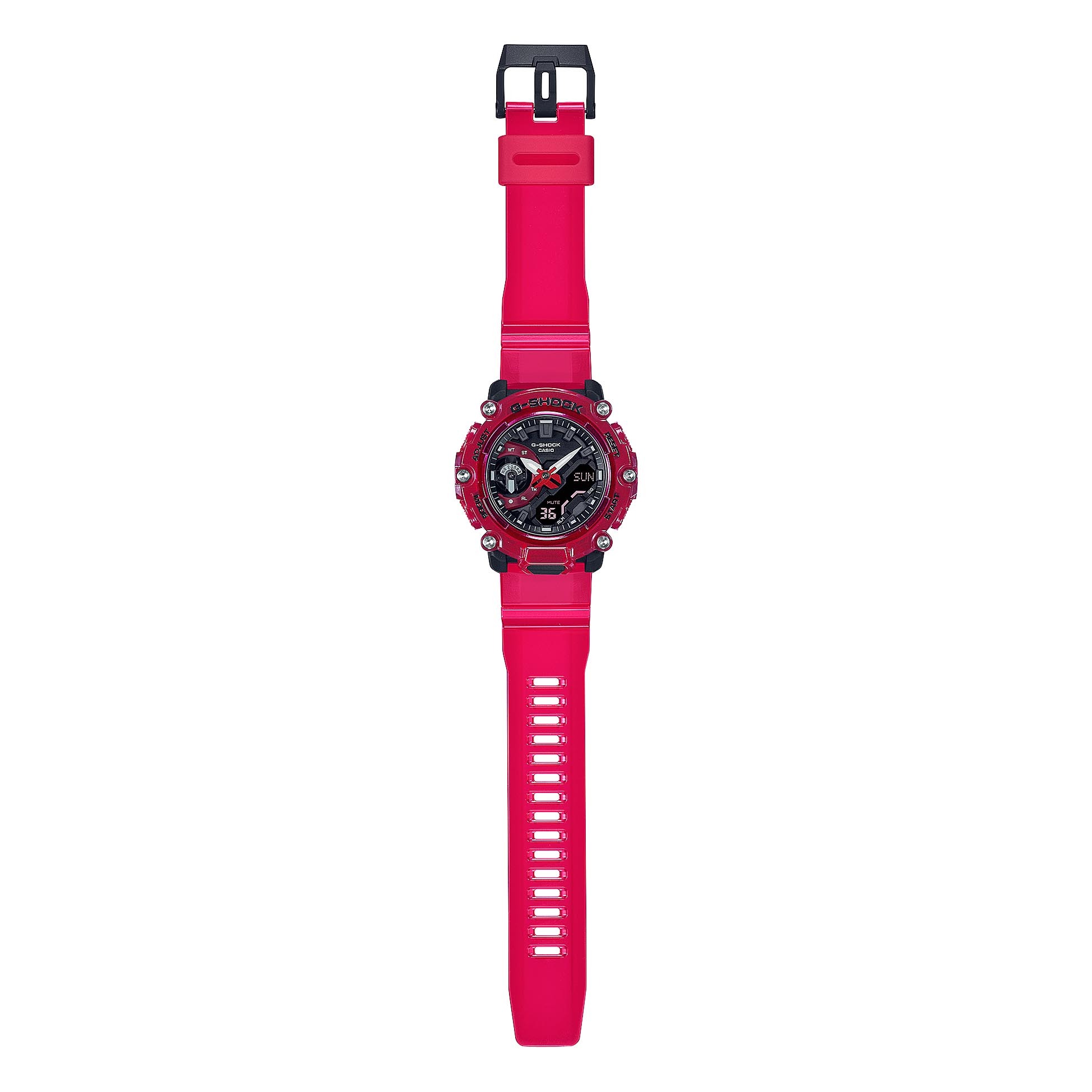 Casio G-Shock GA-2200SKL-4A Sound Wave Red Watch