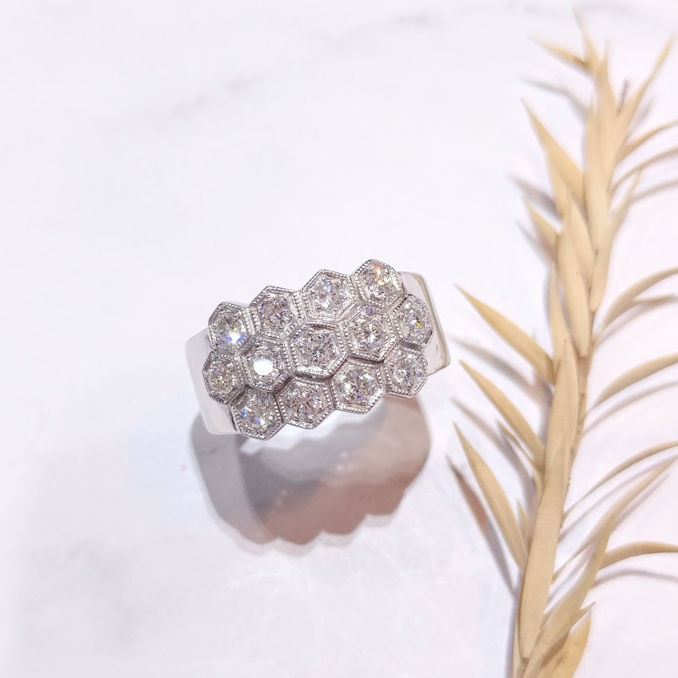 18K White Gold 0.78ct Diamond Ring