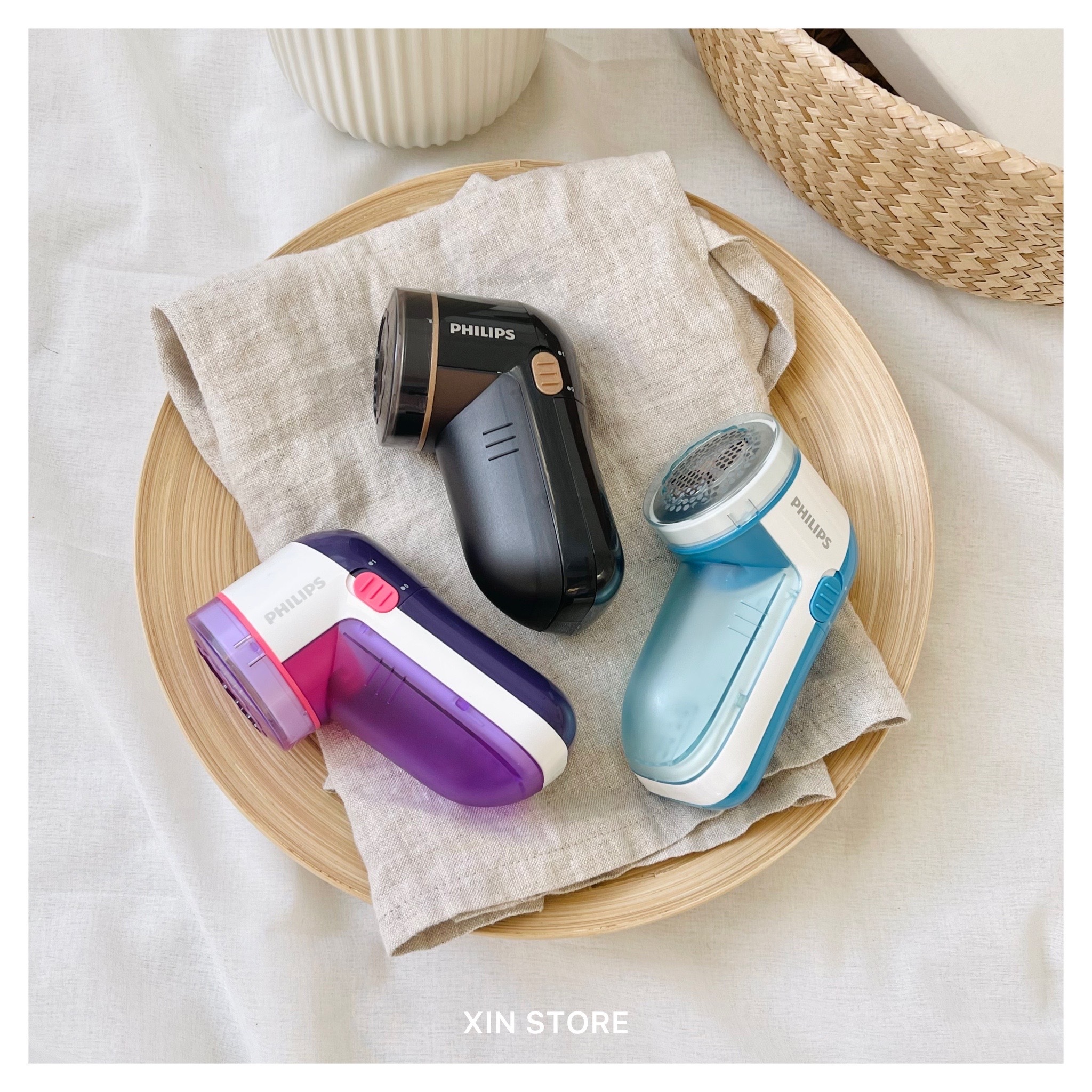 【現貨】PHILIPS 飛利浦 電池式 電動 去毛球 除毛球機 薰衣紫 天空藍 質感黑