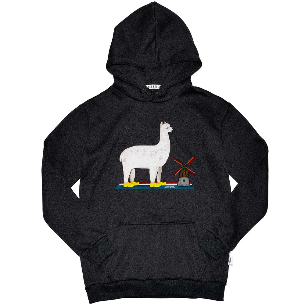 Alpaca in Holland 高磅數長袖帽T