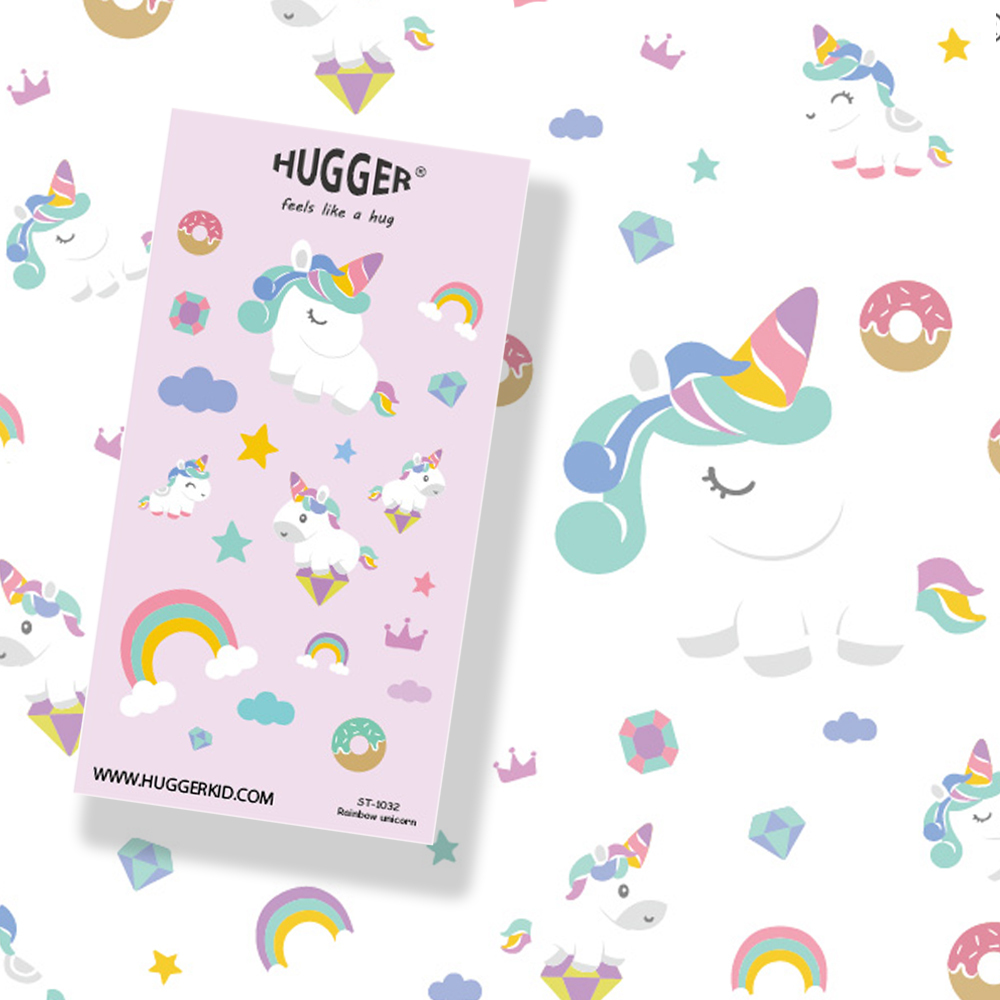 Children Stickers, Rainbow Unicorn