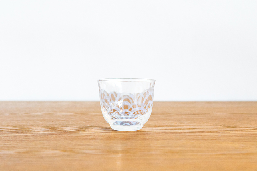 廣田硝子-大正浪漫硝子冷茶杯 / 波