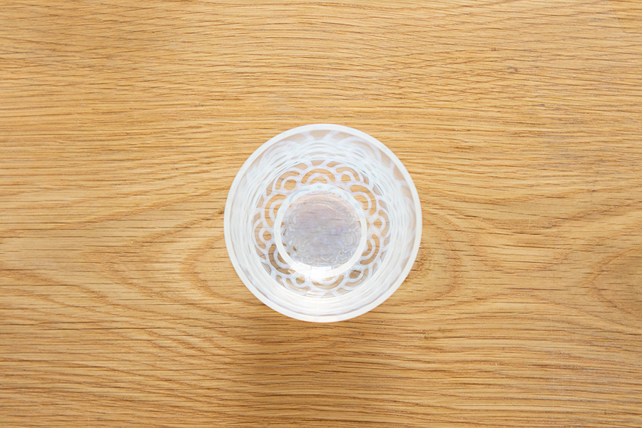 廣田硝子-大正浪漫硝子冷茶杯 / 波