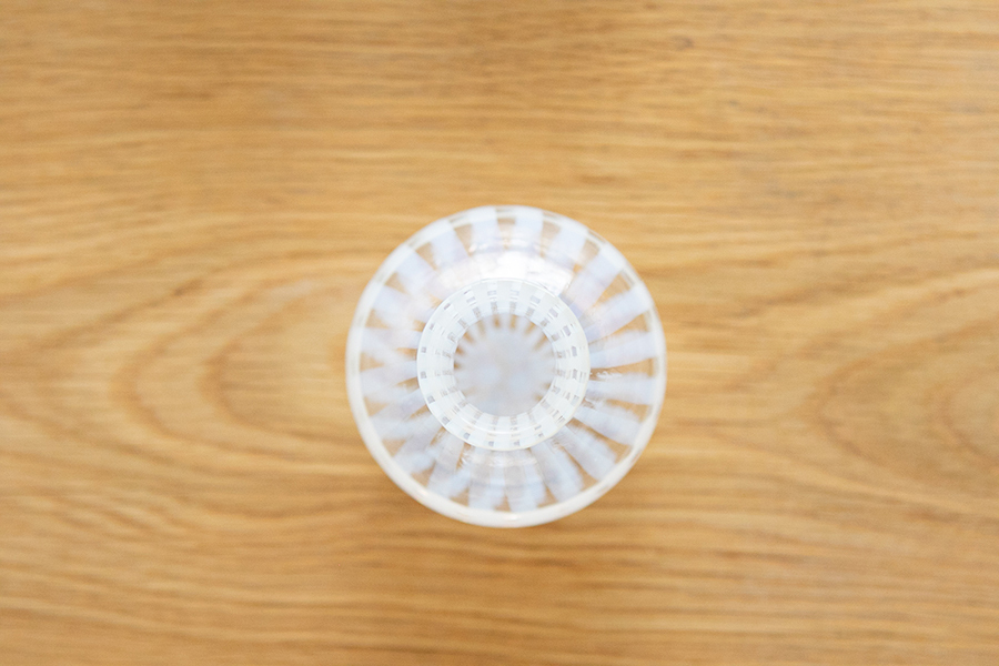 廣田硝子-大正浪漫硝子一輪插/ 十草