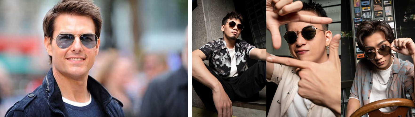 雷朋除了軍用太陽眼鏡以外，近年也推出潮流時尚款式。