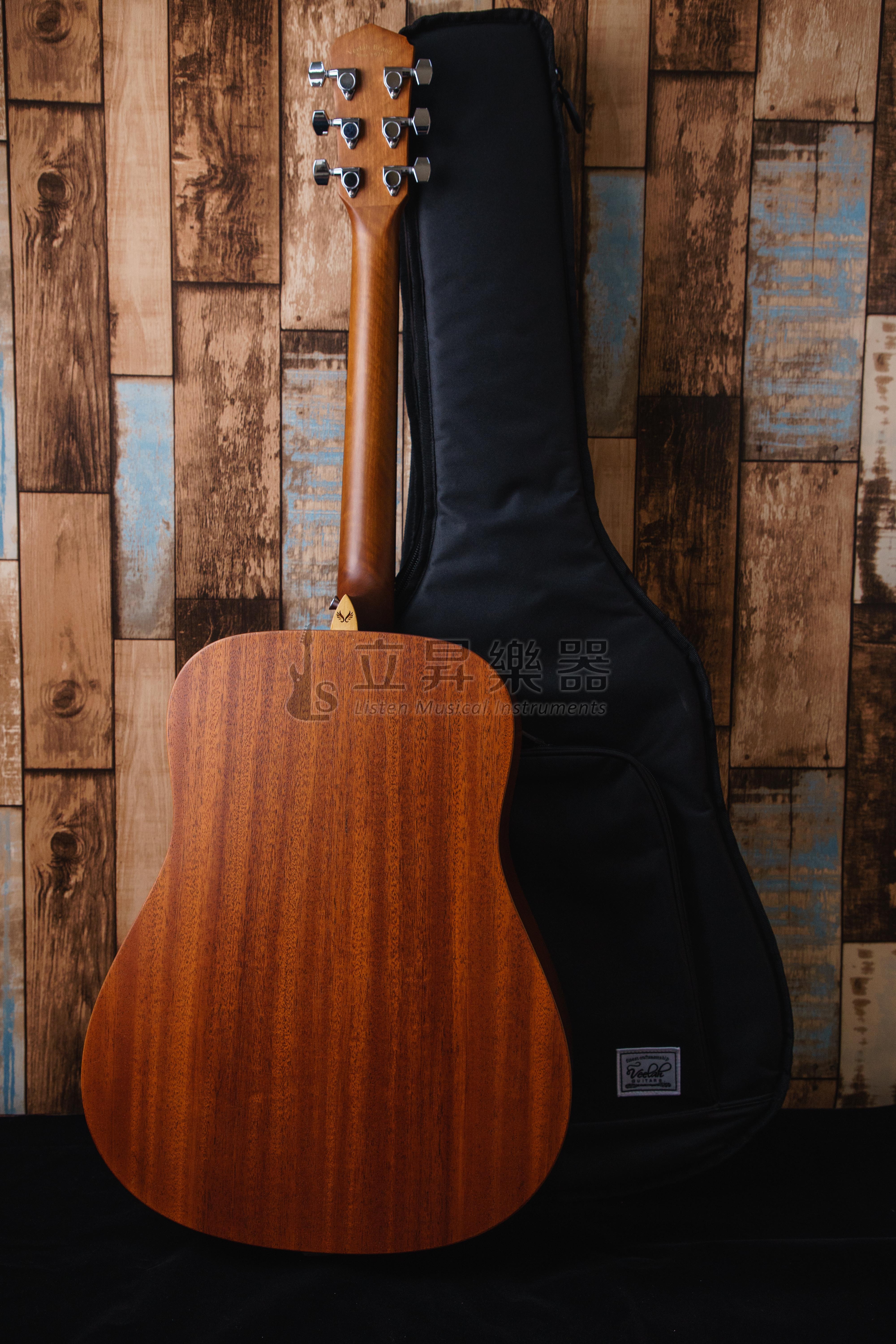 Veelah Veelah V1-D-SB 漸層色 雲杉面單 D桶身 桃花心木側背 面單板木吉他 附原廠琴袋 第 5 張圖片｜三峽烏克麗麗
