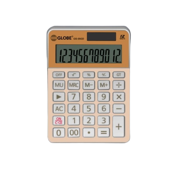 Globe 計數機 GS-05GD (12位) [顏色特別 雙電源設計]