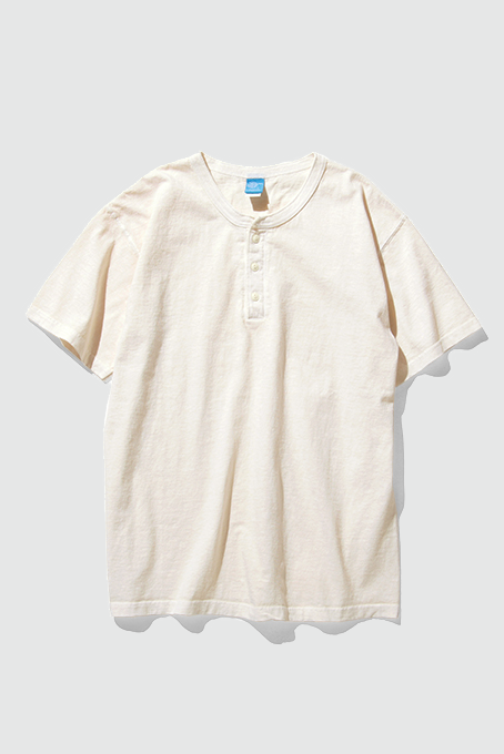 GOOD ON 短袖亨利領上衣 (2色)