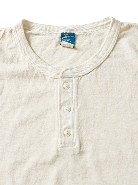 GOOD ON 短袖亨利領上衣 (2色)