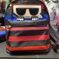 [S] KARL LAGERFELD AMOUR BACKPACK, STRIPE PRINT BLACK,, 194775466465 (SKL159)