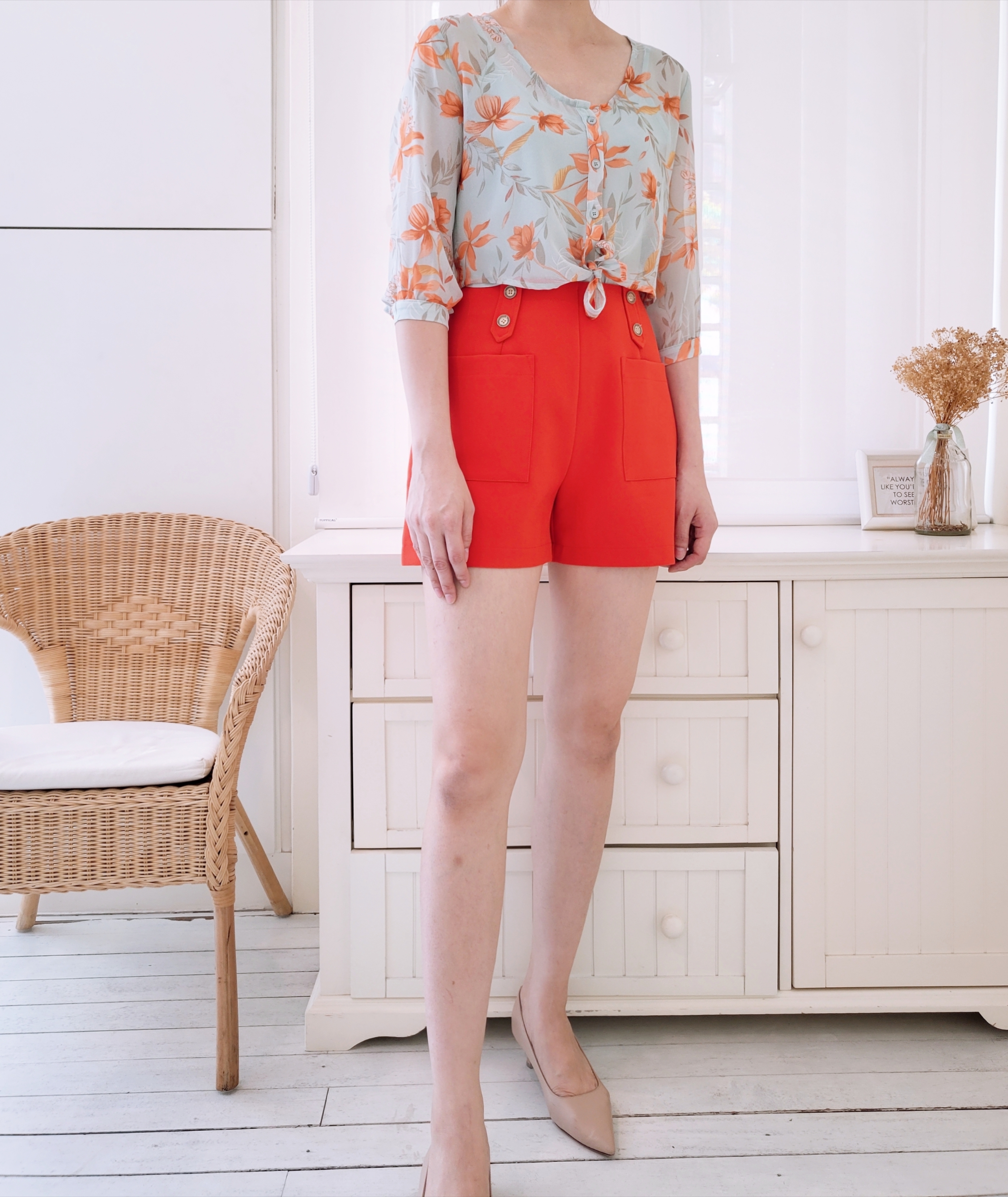 HIGH WAISTED ALINE SHORTS