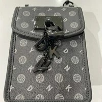 [S] DKNY ELISSA NS PHONE CROSSBODY,GREY, R94EJ442-VQK (SD129)