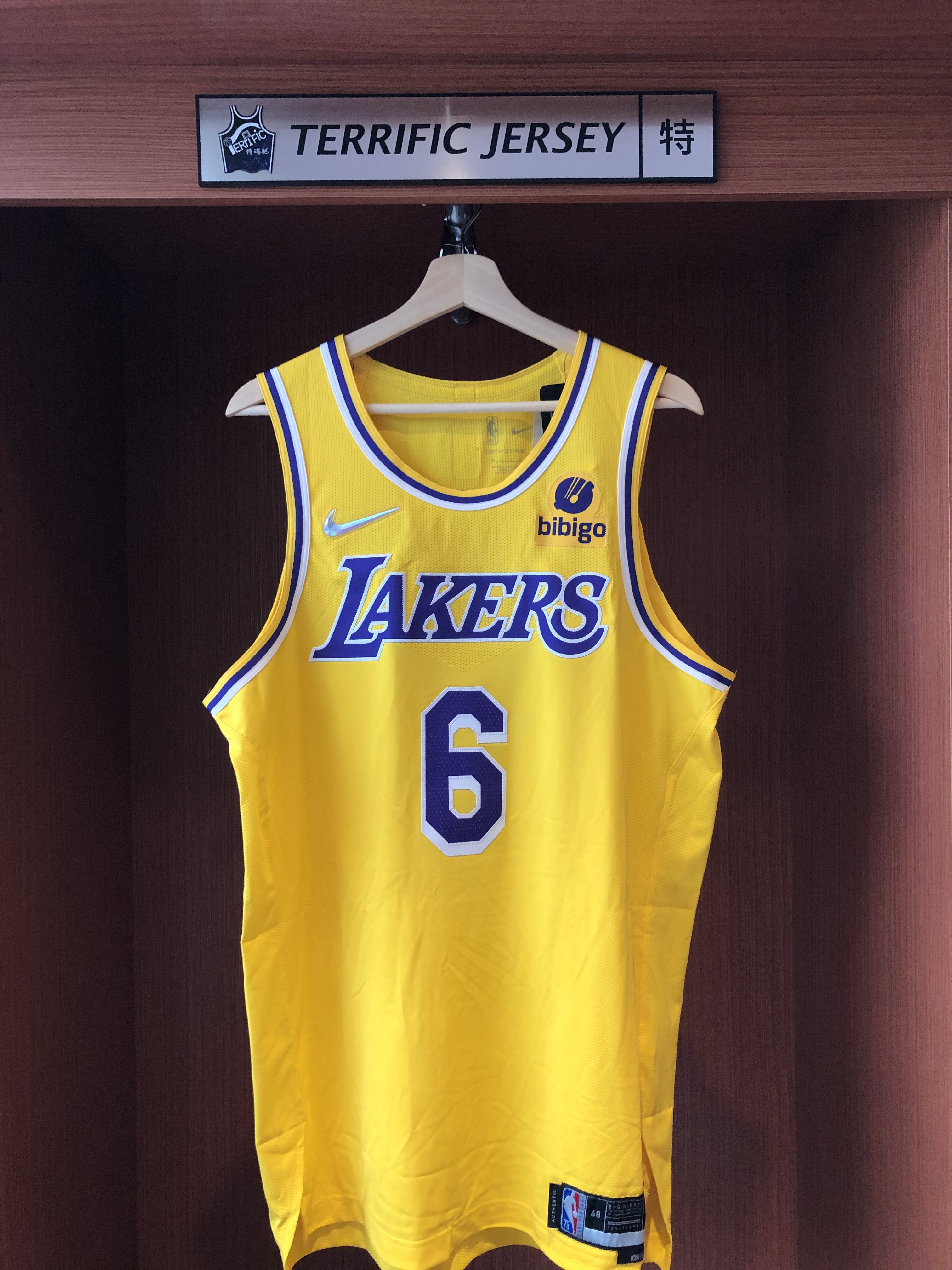 NBA球衣 Lebron James 洛杉磯湖人黃 #6 75周年 鑽石標 Icon Nike Authentic 球員版 電繡 全新