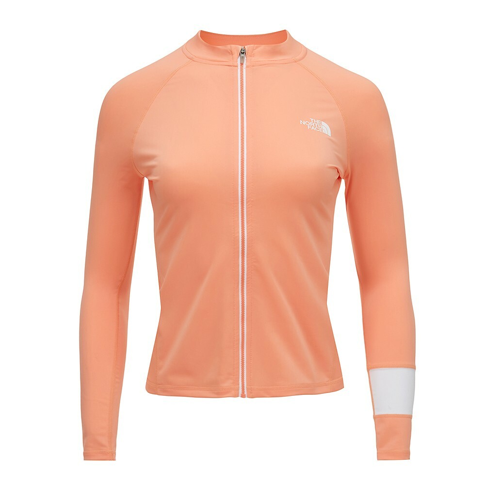 THE NORTH FACE 女 SAVE OCEAN 緊身 防曬 水母外套 橘 NE3HN08D