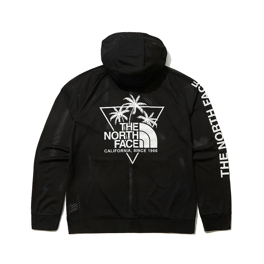 THE NORTH FACE 白標 SURF-LIKE 水上運動 網眼 連帽 外套 黑 NJ5JL09K