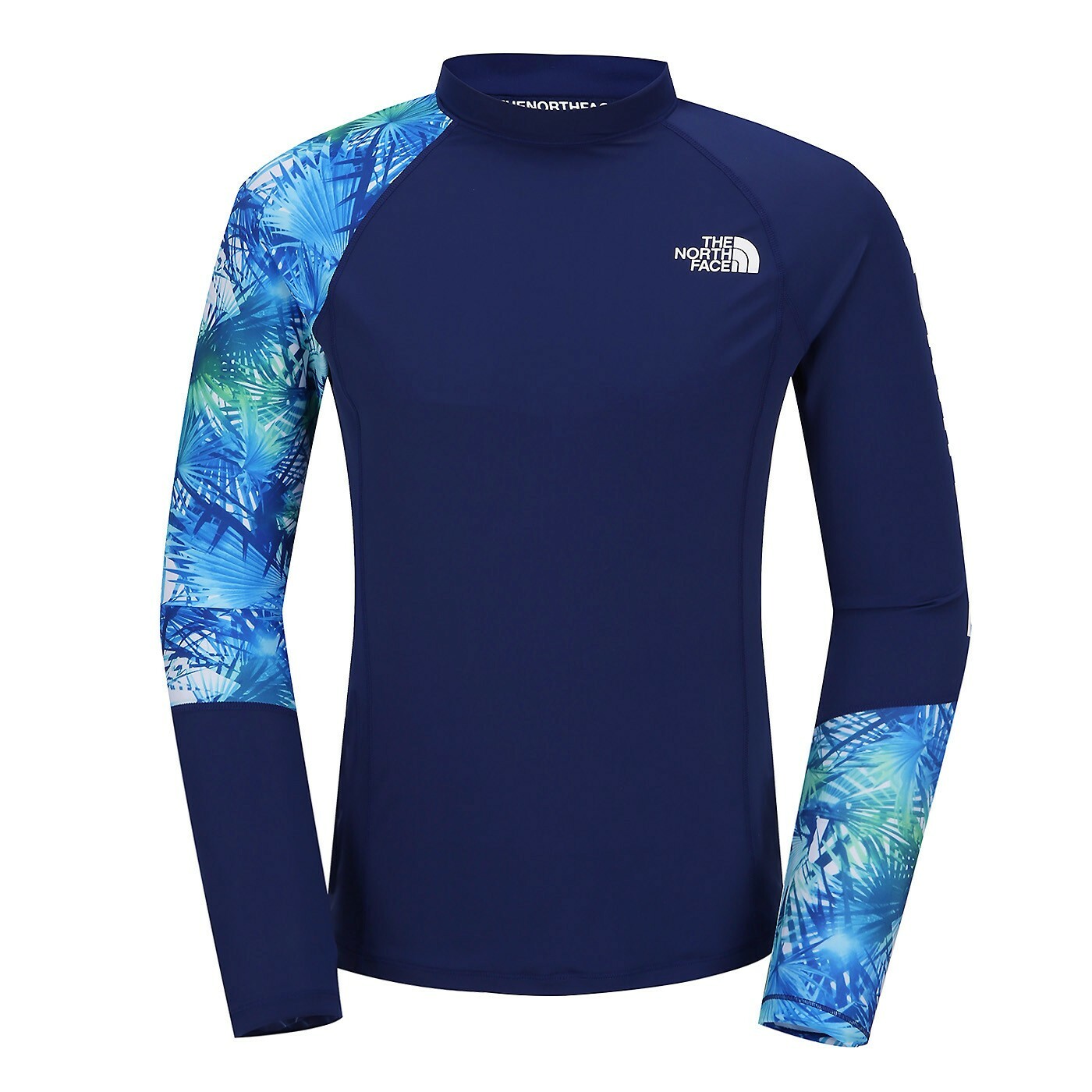 THE NORTH FACE 男 SUPER AQUA 防曬衣 水母衣 緊身衣 衝浪 藍 NT7XJ01B