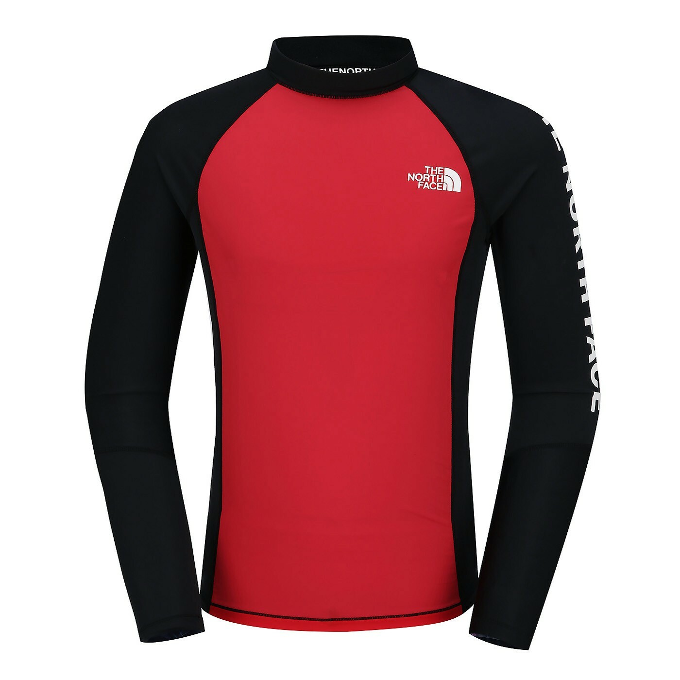 THE NORTH FACE 男 SUPER AQUA 防曬衣 水母衣 緊身衣 衝浪 紅 NT7XJ01C