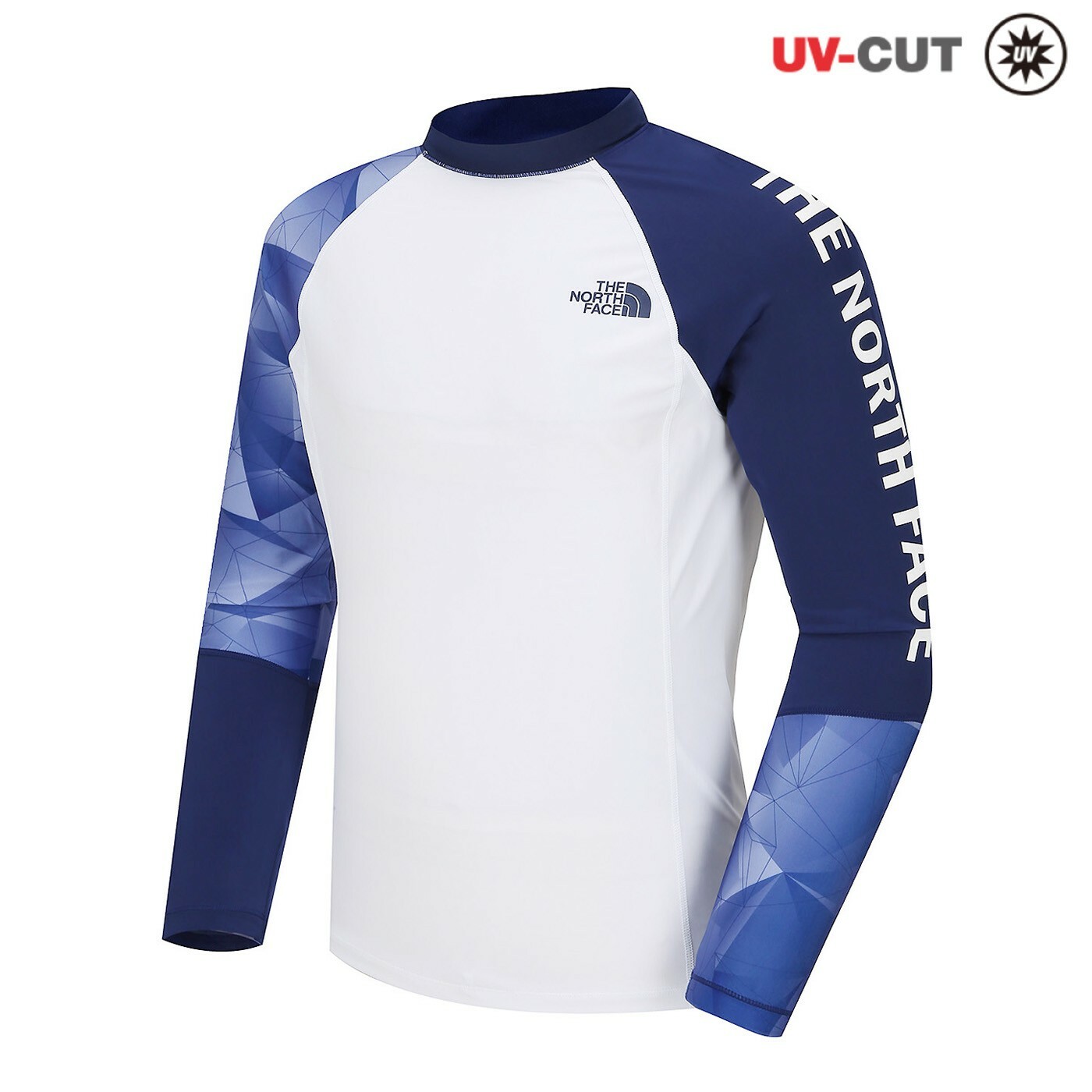 THE NORTH FACE 男 SUPER AQUA 防曬衣 水母衣 緊身衣 衝浪 白 NT7XJ01D