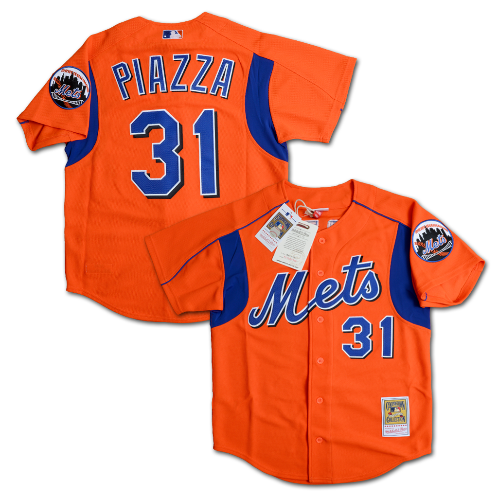 Mitchell & Ness 紐約大都會隊 Mike Piazza 2004 打擊練習衫 球衣
