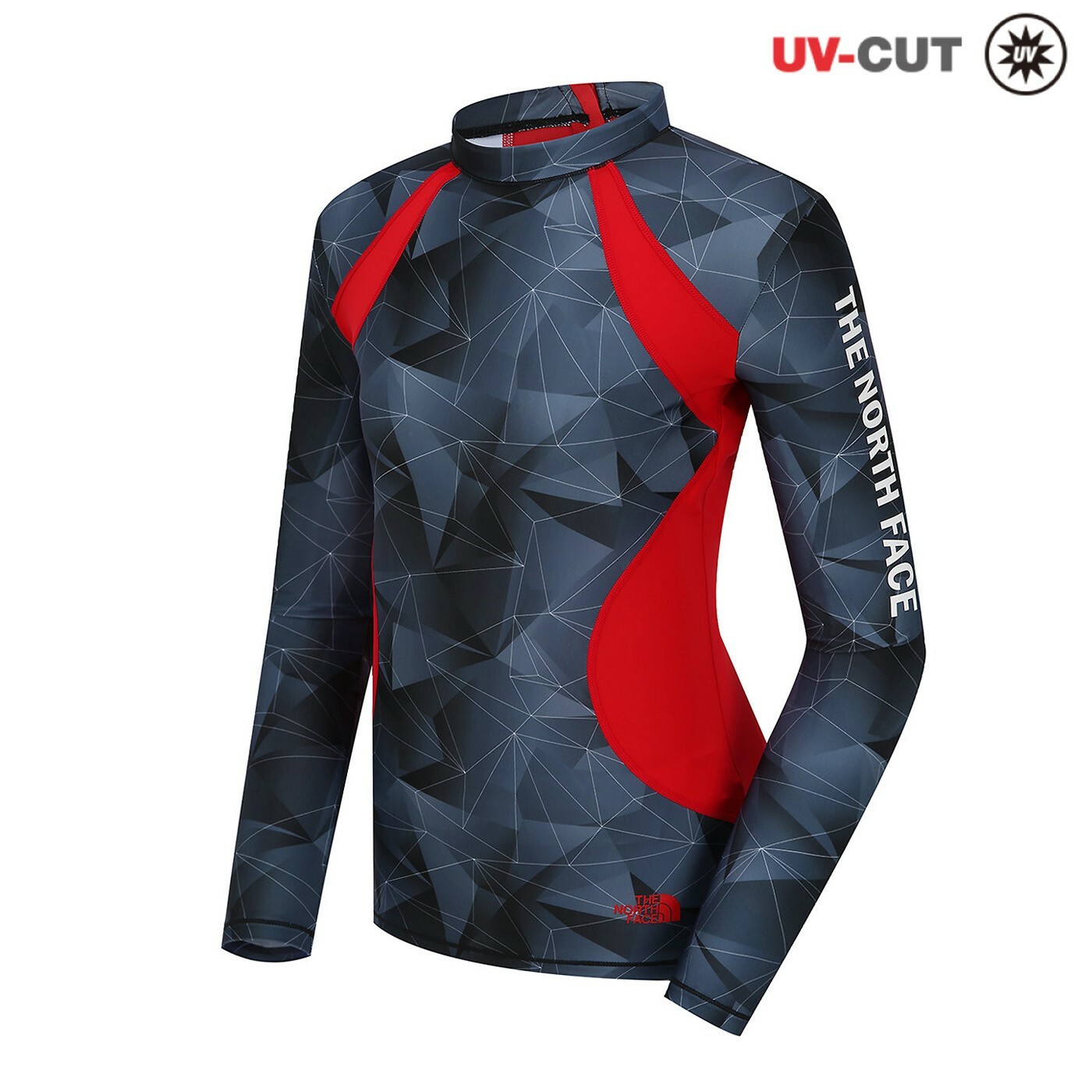 THE NORTH FACE 女 SUPER AQUA 防曬衣 水母衣 緊身衣 衝浪 灰 NT7XJ31C